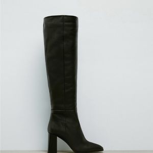 Zara knee high leather boots
